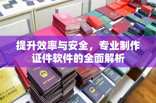 泰山提升效率与安全，专业制作证件软件的全面解析