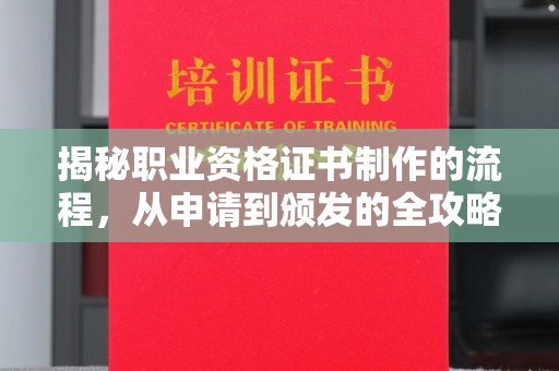 泰山揭秘职业资格证书制作的流程，从申请到颁发的全攻略