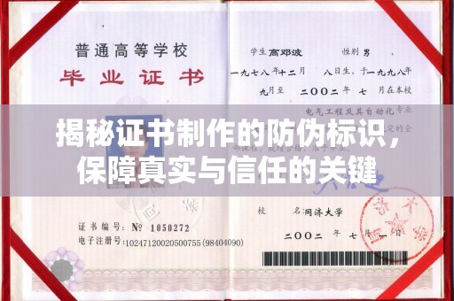 泰山揭秘证书制作的防伪标识，保障真实与信任的关键